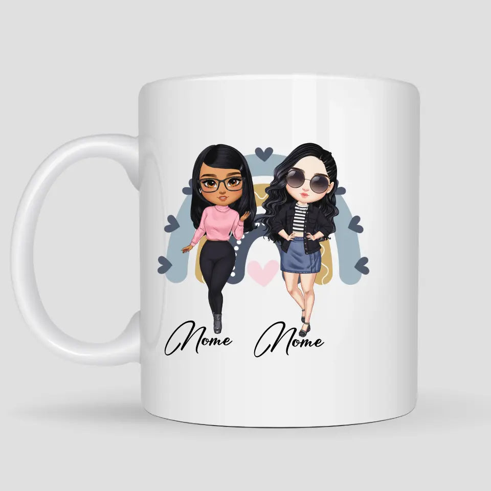 Caneca Amigas Estilosas Fashion