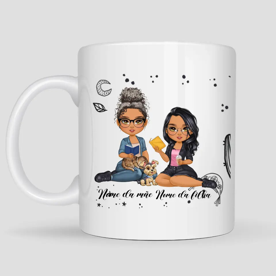 Caneca Mãe e Filha Jovens