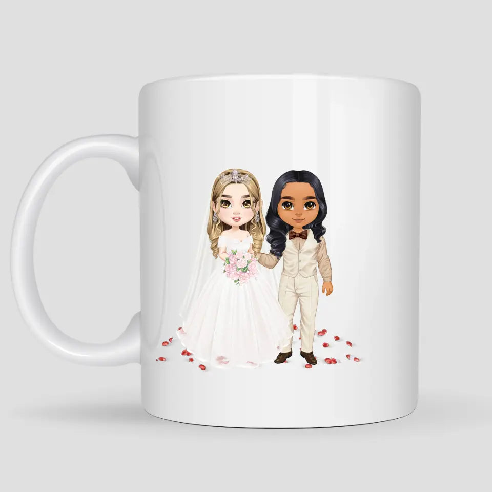 Caneca Convite Casamento Casal Feminino