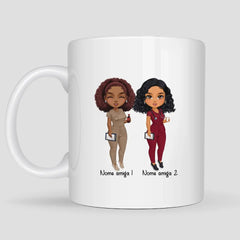 Caneca duas amigas área da Saúde