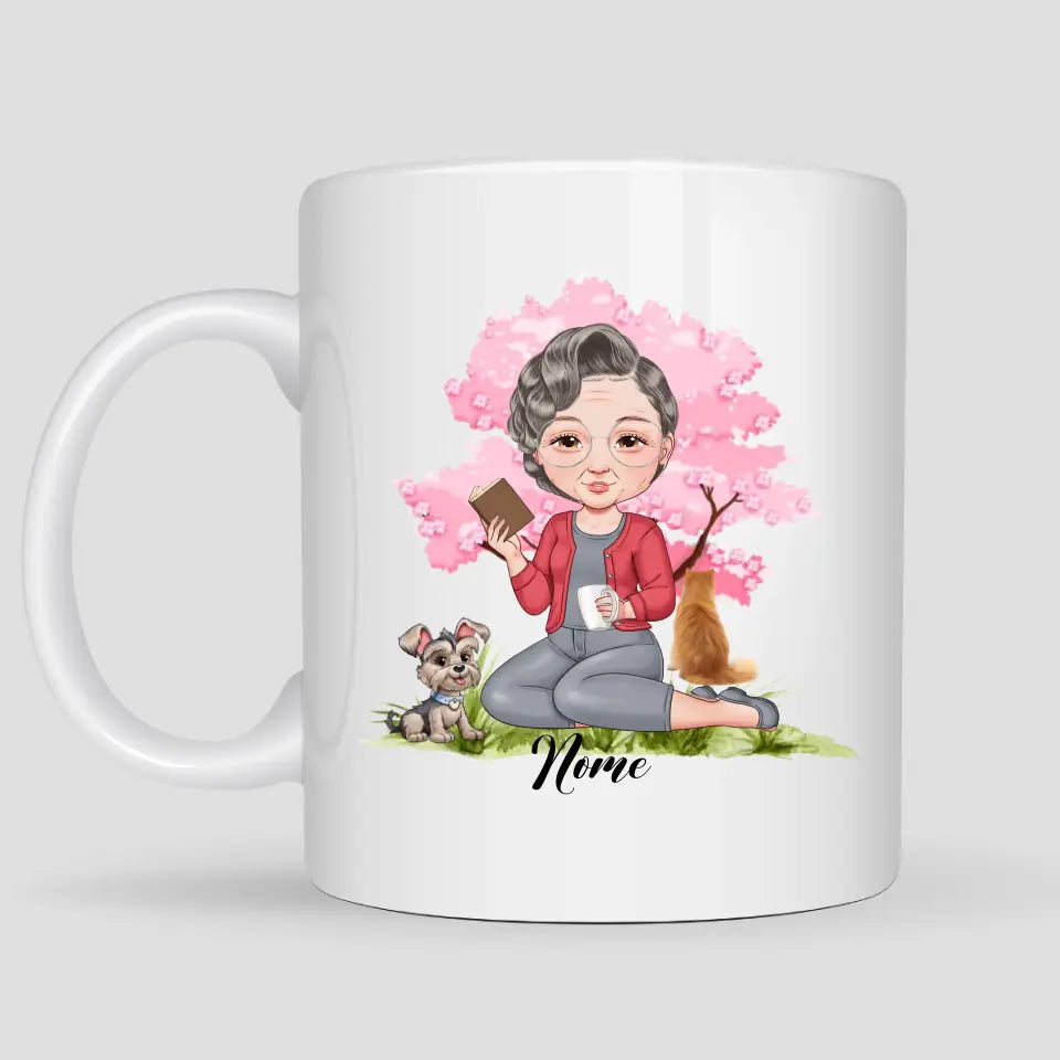 Caneca Mãe e filha com Livros