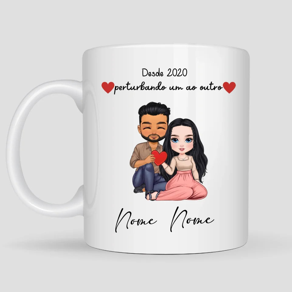 Caneca Casal Coração